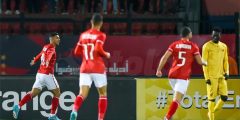 فِيديو | محمد شريف يسجل هدف الاهلي الثالث أَمَامَ بيراميدز